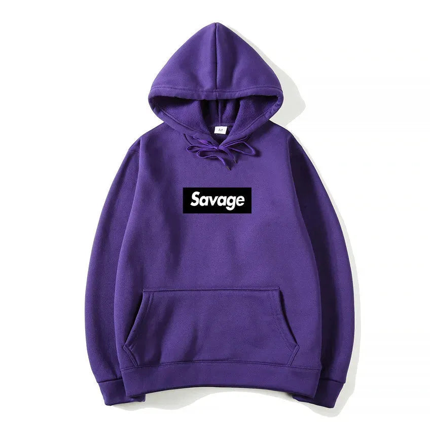 Hip Hop Hooded Sweatshirt with Letters - Bellarte Enchanté Hip Hop Hooded Sweatshirt with Letters